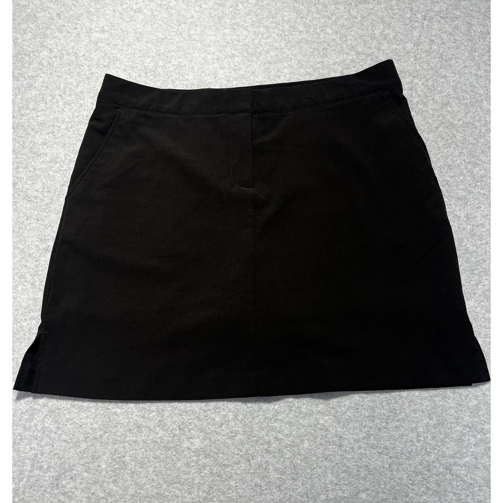 Izod Golf Women's Skort Size 10 Black 93 Polyester, 7 Spandex
